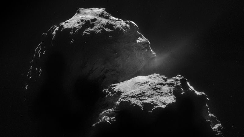 Una foto gloriosa del coemta 67P/Churyumov-Gerasimenko. (Imagen: ESA/Rosetta/NAVCAM).